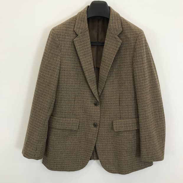 유니클로 하운드투스 체크모직자켓 [여성XL]