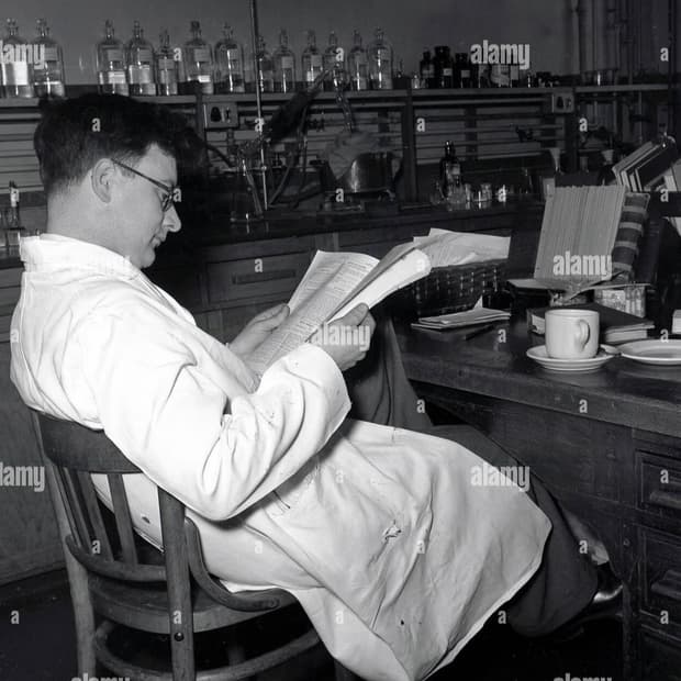 50s vintage lab coat