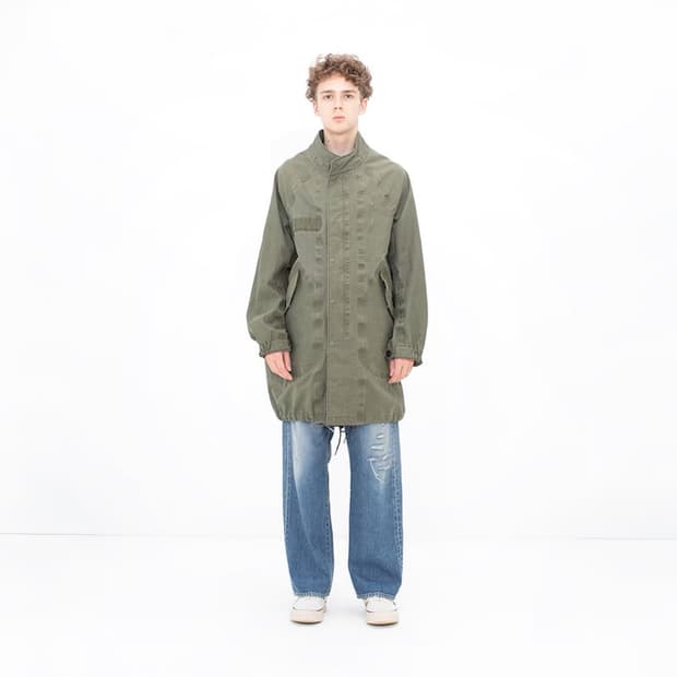 25ss SIX-FIVE FISHTAIL PARKA 3L DMGD