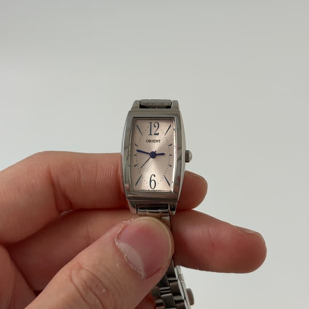 1990s YOU Silver Square Ladies Quartz