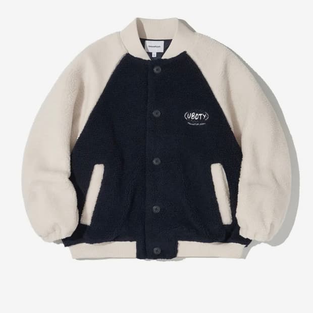 어반디타입 플리스 바시티자켓