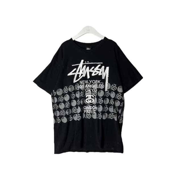 [Stussy] 빈티지 스투시 아카이브 8ball 월드투어 티셔츠