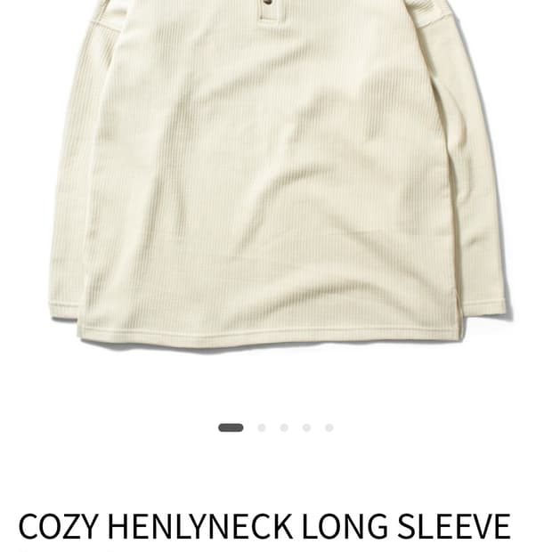 비디알 VDR 헨리넥 롱슬리브 아이보리 