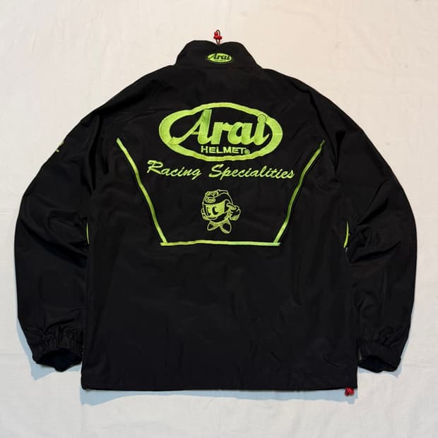 아라이 ARAI 구형 바람막이 블랙 네온