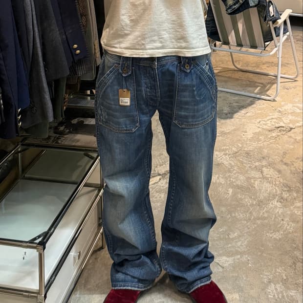 DIESEL Italy made washed denim pants