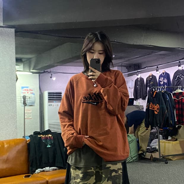 00s 나이키 올드스쿨 빅로고 스웻세트