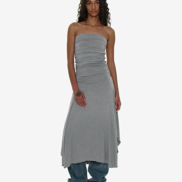 PWC 투웨이 튜브탑 드레스_멜란지