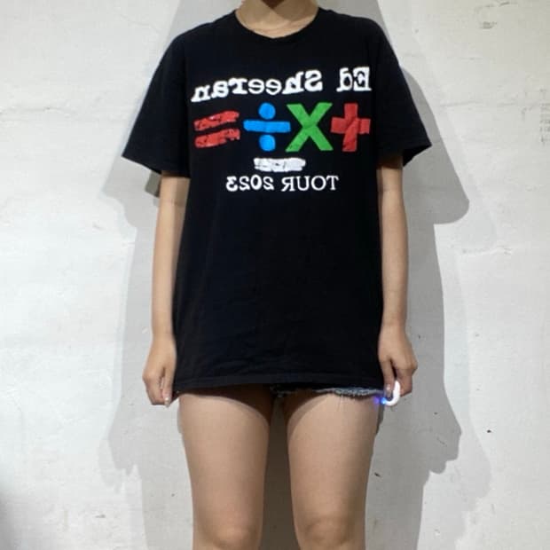 에드 시런 Ed Sheeran 2023 수학 투어 반팔 티셔츠