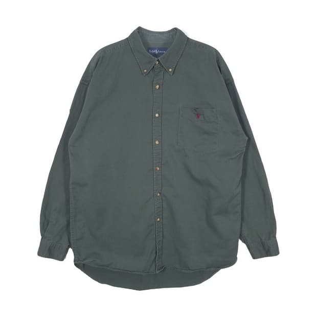 폴로랄프로렌 다크그린 블레이크 셔츠 XXL
