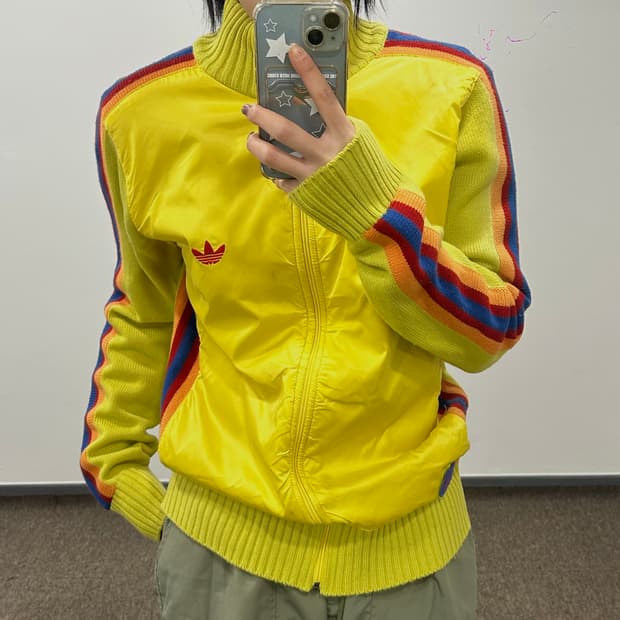 Adidas 아디다스 90‘s 니트 파이아버드 옐로우 져지