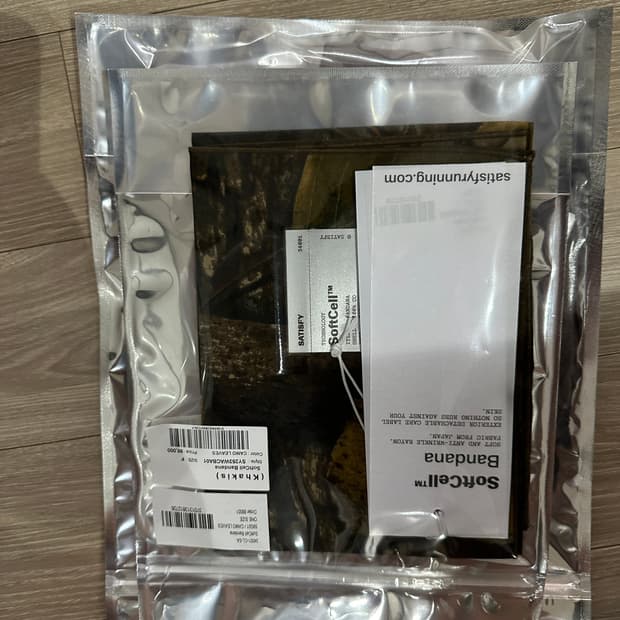 새티스파이 소프트쉘 반다나 카모 리프