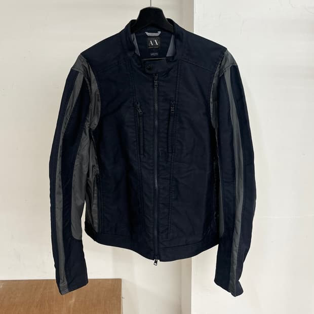 아르마니 익스체인지 투웨이 바이커 재킷