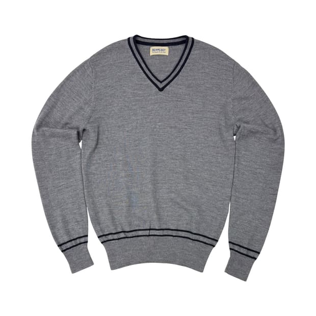 Beams Boy elbow patch sweater