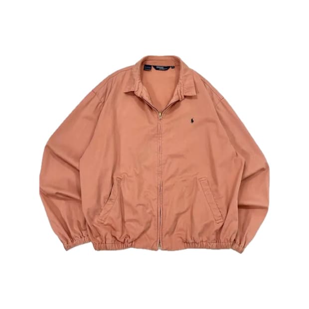 폴로 코랄 핑크 바라쿠다 블루종 자켓