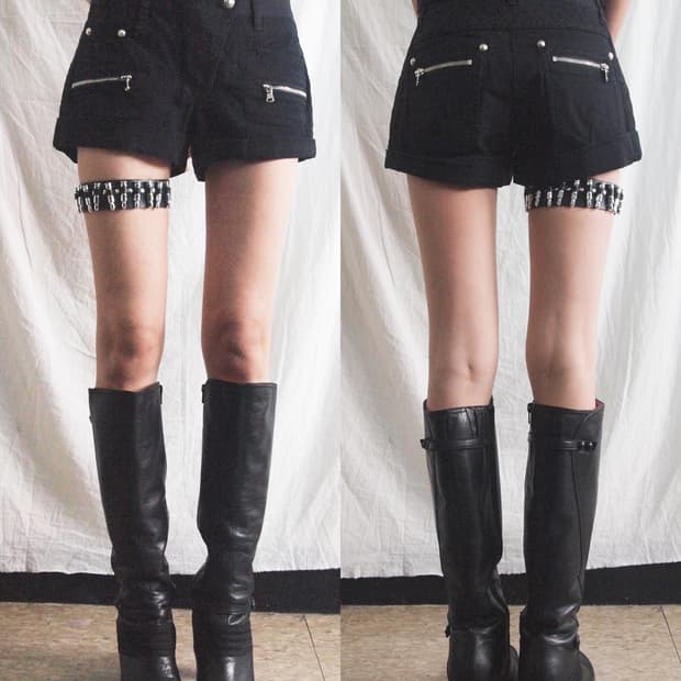 피에르 발망 바이커 숏팬츠