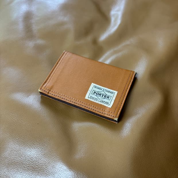 PORTER 포터 덕 카드 케이스 지갑 월렛 카멜