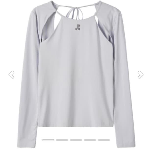 레스크앤레크레이션 RR BACK OPEN LONG SLEEVE TOP