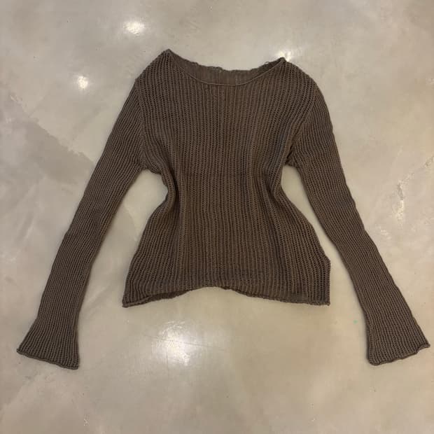 빈티지 카키 니트