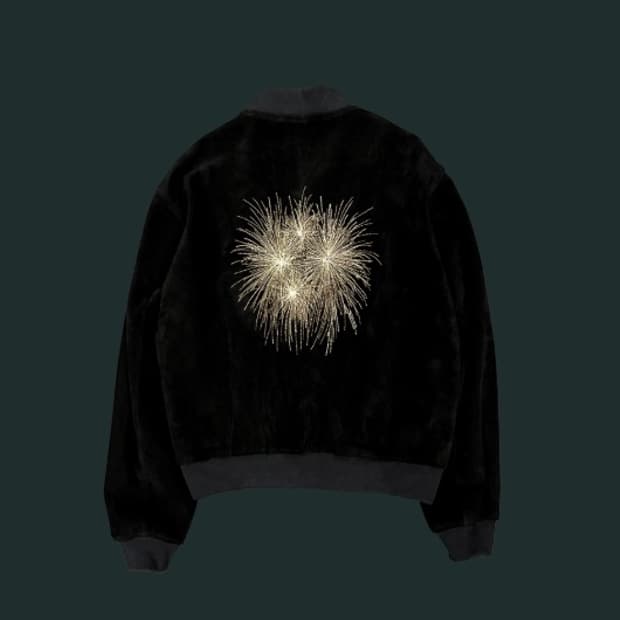 [1] 언더마이카 불꽃 자켓 (파이어웍스 자켓) 블랙 스웨이드 팝니다