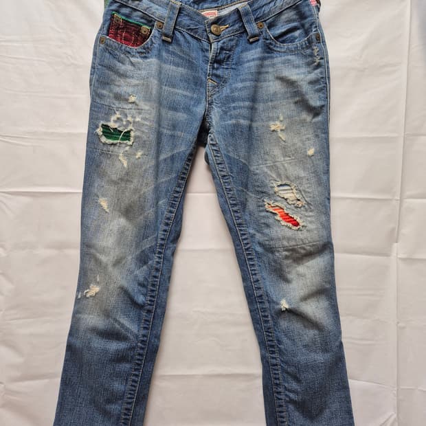 트루릴리젼 슬림핏 데님