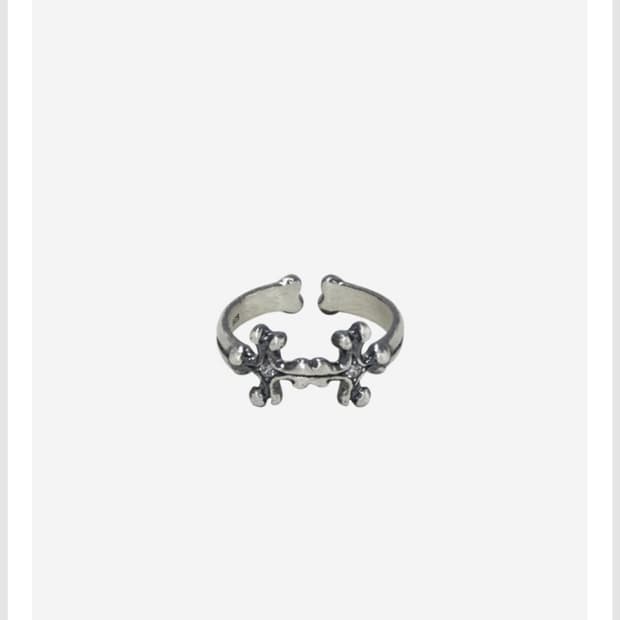 폴리테루 cross bone 반지 15호