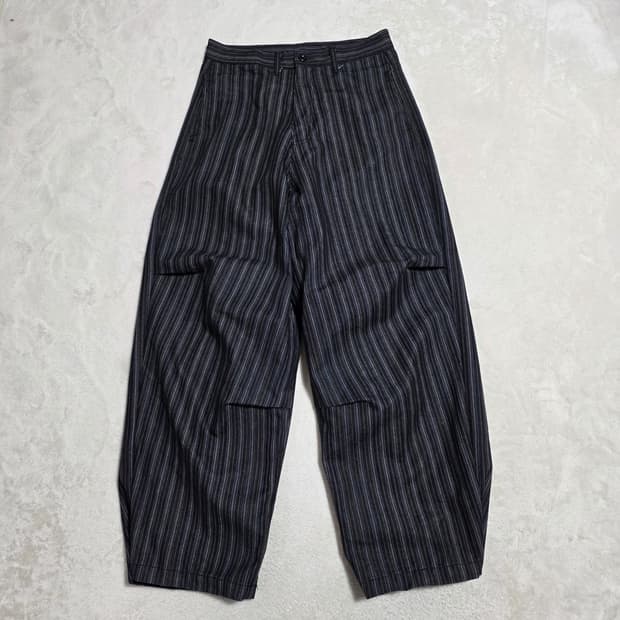 (L)Vass 스트라이프 자가드 와이드 팬츠 