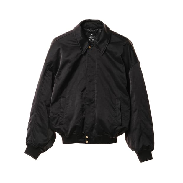 자라 x 윌리 차바리아 오버사이즈 봄버 자켓 블랙