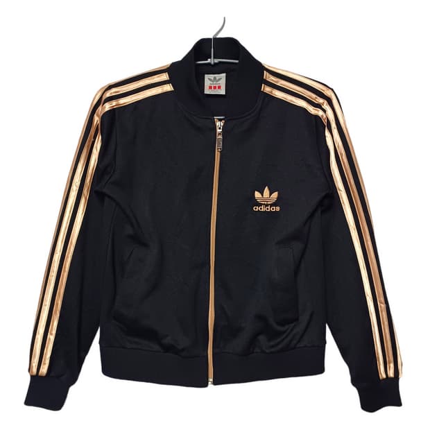 아디다스 희귀 90s 슈퍼스타 블랙골드 져지