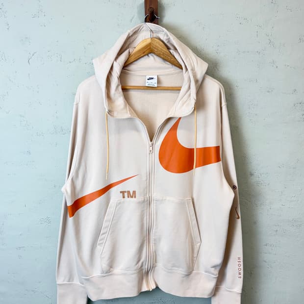 나이키 NSW 빅스우시 베이지 후드집업