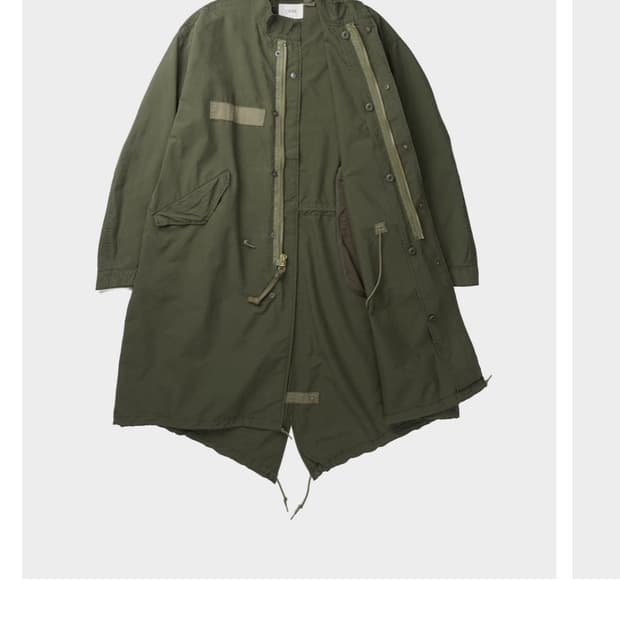 [5]시오타 25FW M-65 피쉬테일 파카 스톤워시 올리브