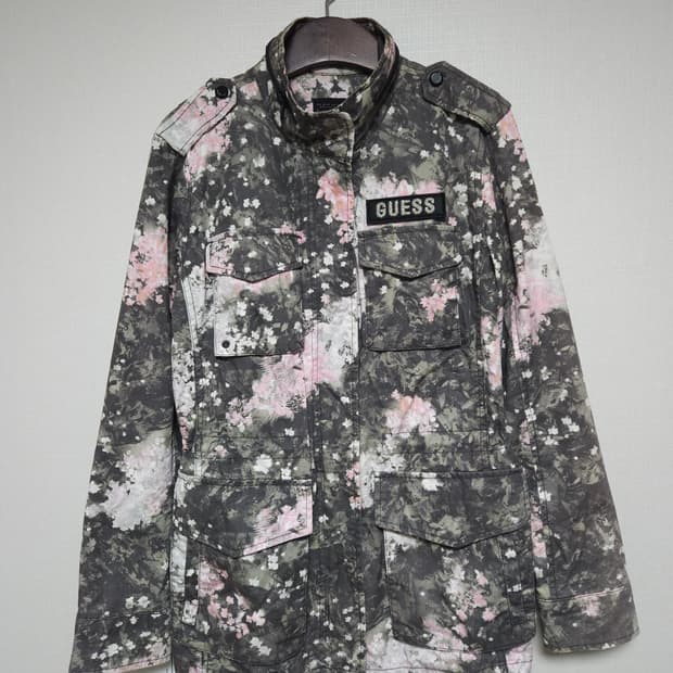 게스 체리블라썸 플라워 야상 자켓 (85/XS)