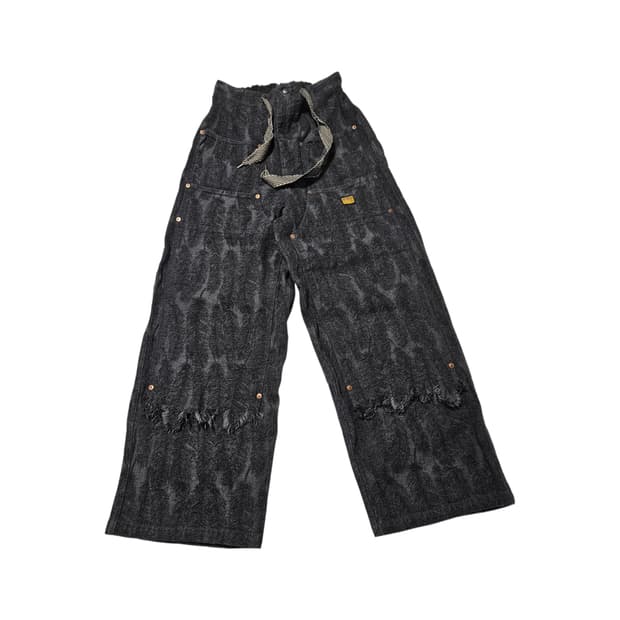 캐피탈 12온즈 맥파이 배기 팬츠 블랙[2]