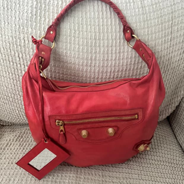 발렌시아가 자이언트 모터백 시티 호보백 숄더백