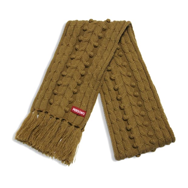 Person's Mustard Foam muffler