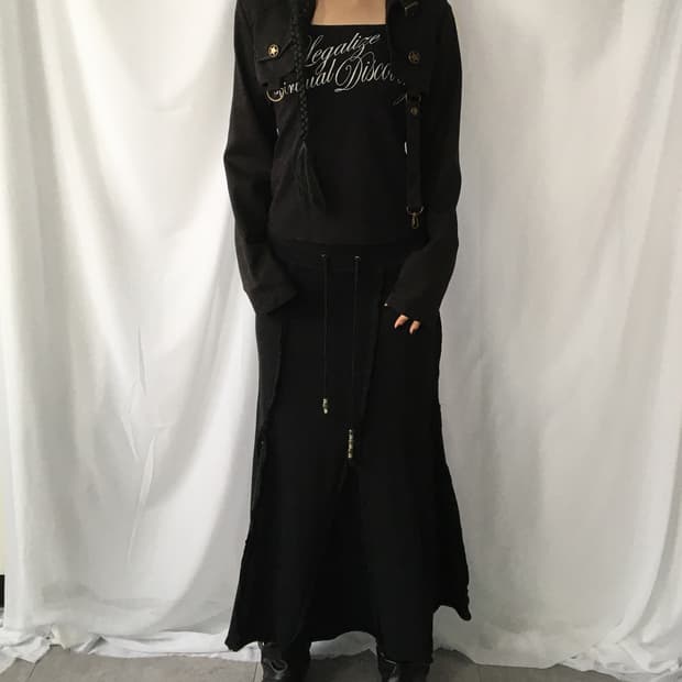 Button point micro crop jacket