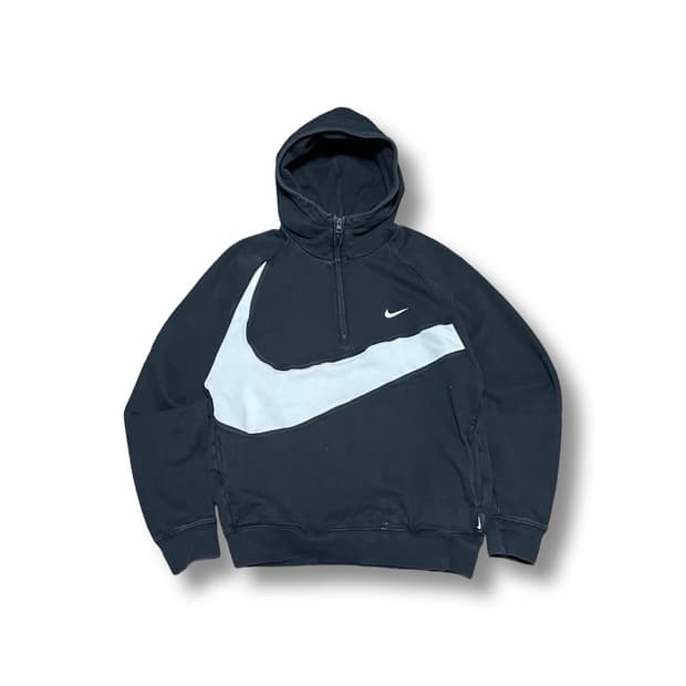 [L] 나이키 빅스우시 후드 하프집업 블랙