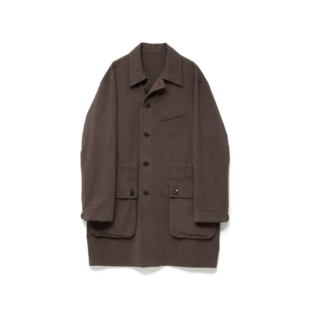 해칭룸 밀 코트 로즈 브라운