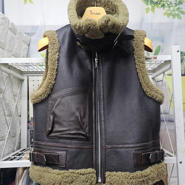 산드로 여성 무스탕조끼 55 양가죽조끼 AD03