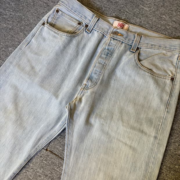 [W34 L34] 리바이스501 블리치 데님팬츠/ 14