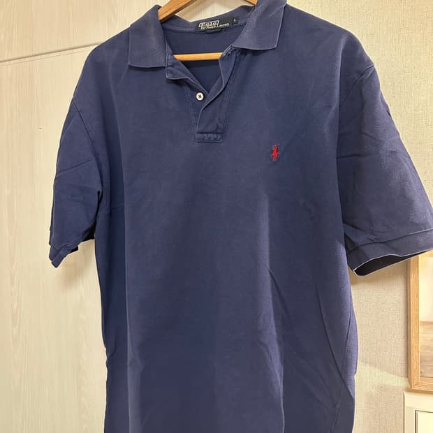 90s polo pk shirt navy L