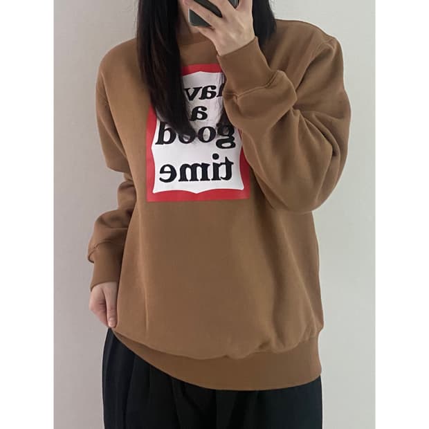 해브어굿타임 맨투맨