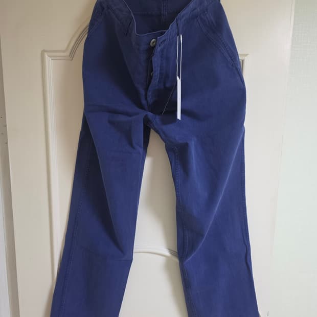 RYOO 페인터 팬츠 블루 L사이즈 새상품