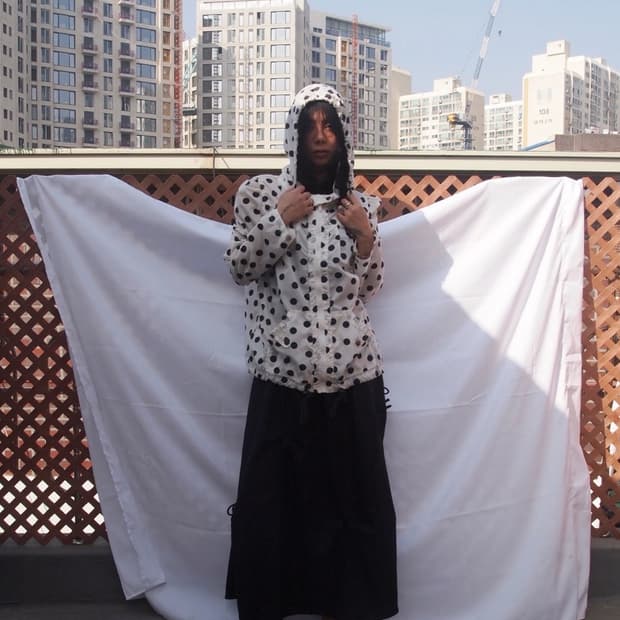 빈티지 리본 스커트