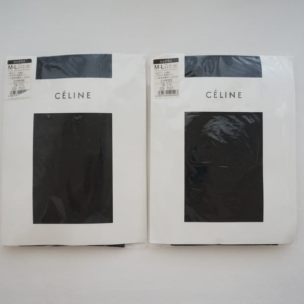 셀린느 블랙 샤이니 스타킹