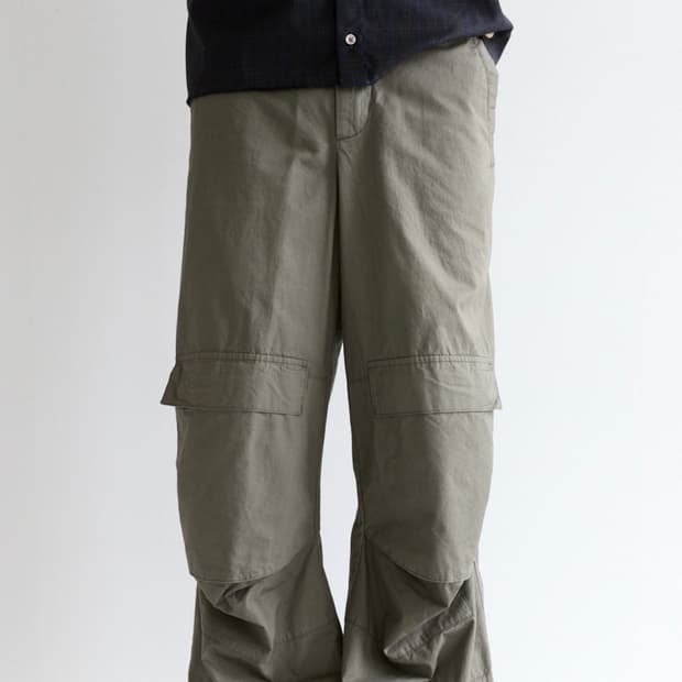 해칭룸/Fireman Pants-Olive Grey