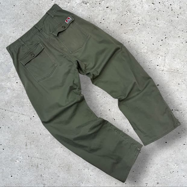 [L] 벤 데이비스 올리브 워크 팬츠 D720