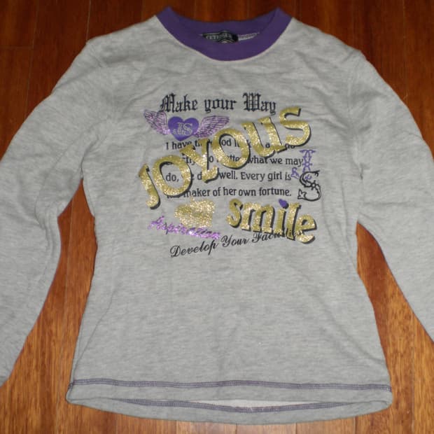 글리터 프린팅 티셔츠