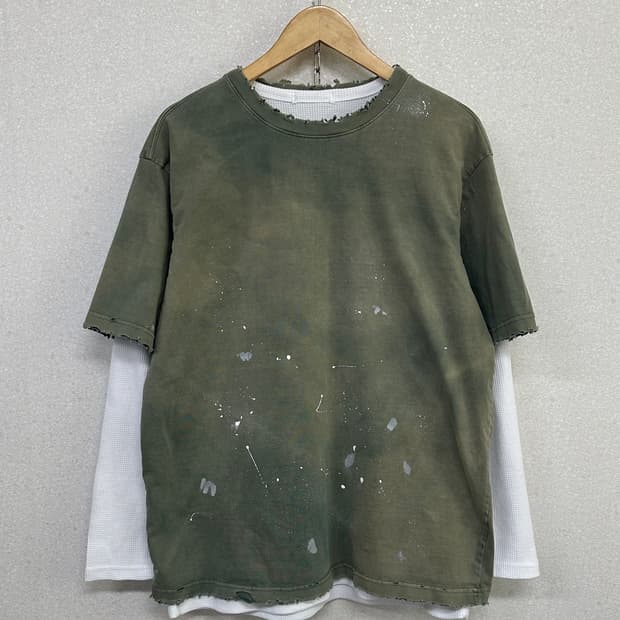 (XL)피그먼트 커스텀 반팔-M2214