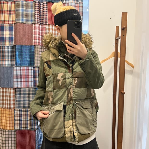 카모 캐치워크 베스트 패딩