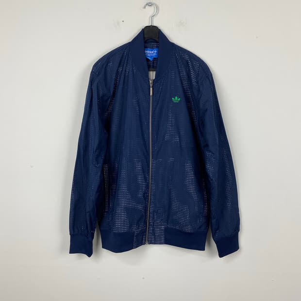 아디다스 펀칭 블루종 바람막이 자켓 L